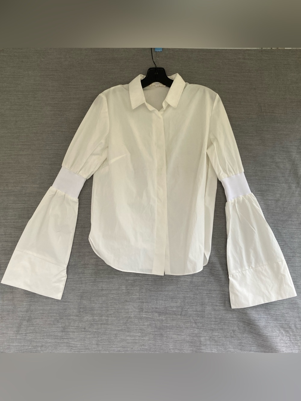 Pixie market Top White Bell Sleeve
